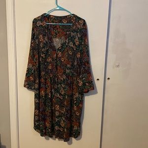 Floral Challis Midi dress